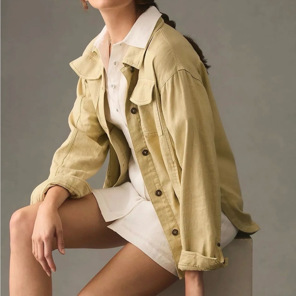 Pilcro Linen Shirt Jacket - Picture 6 of 6